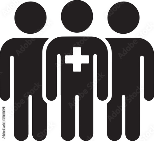 medical group icon illustration