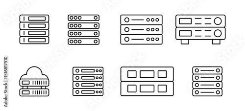 Server Icons Collection for Data Center and IT Infrastructure