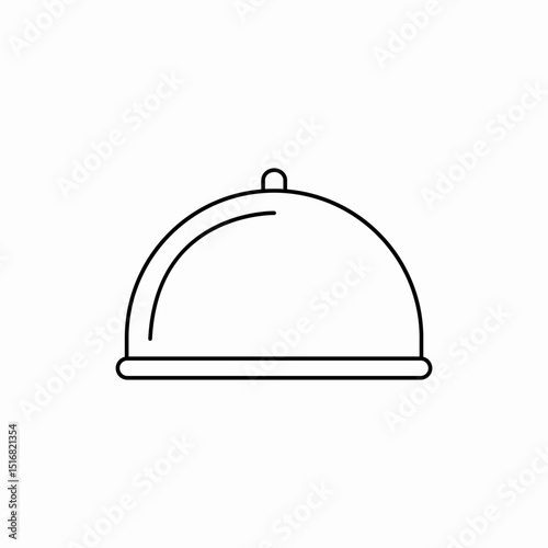 Restaurant food service cover icon vector sign