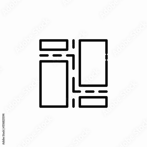city plan icon sign vector
