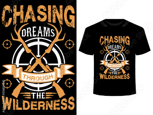 Mazing hunting t-shirt design for hunting t-shirt design premium vector | Adobe Stock