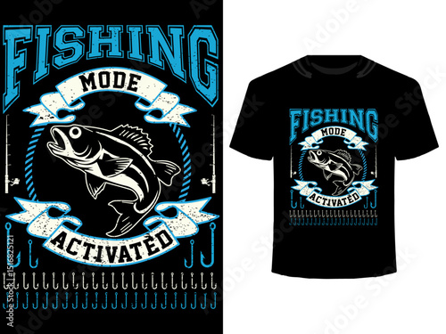 Fishing T-shirt Design Quotes, Fish Tee Vector Art Download | Adobe Stock