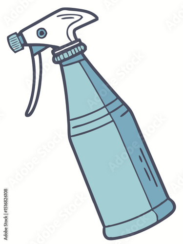 Hand drawn vector illustration of a spray bottle isolated