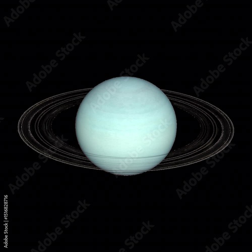 Rotating Planet 3D Loop