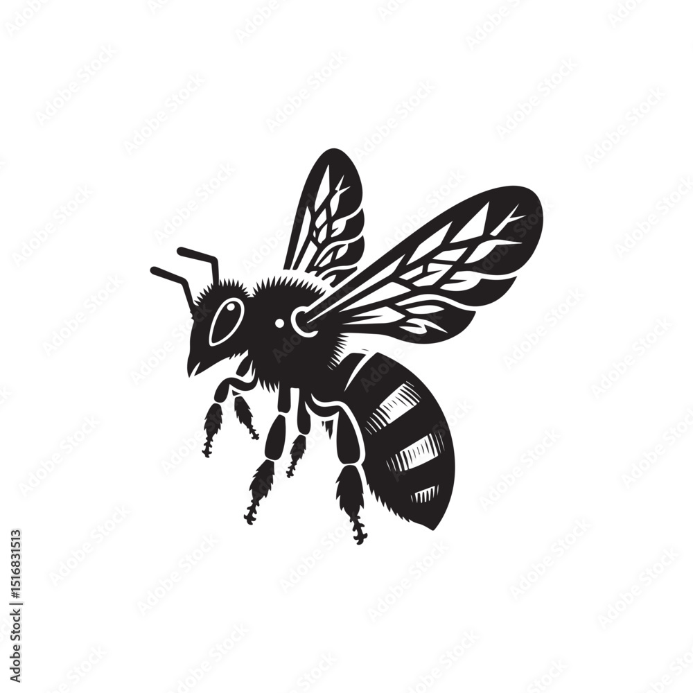 Fototapeta premium Bee Vector (4).eps