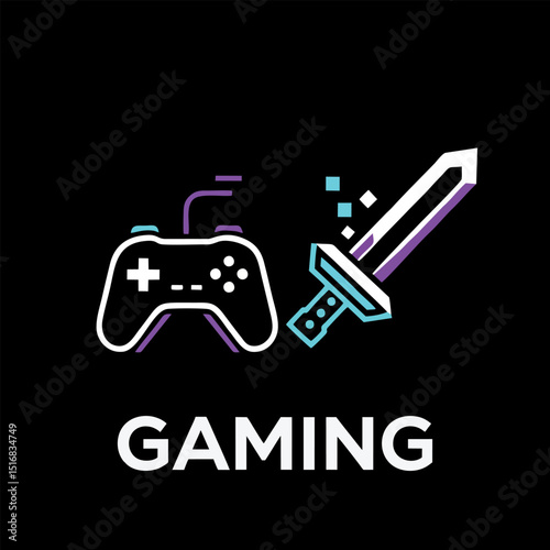 gaming logo vector