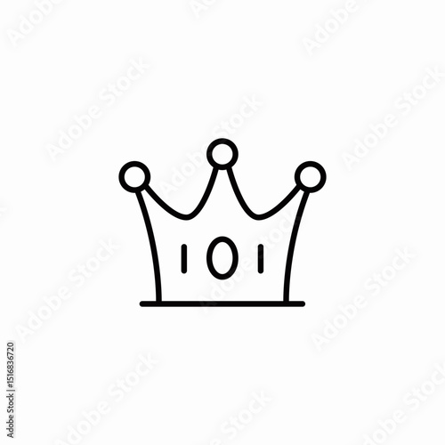 crown king icon sign vector