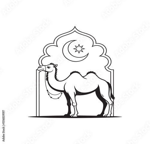 vector illustration of a cartoon sheep