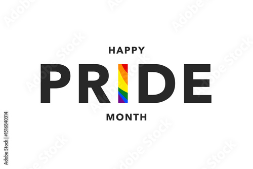 Gay Pride Month in June. LGBTQ multicolored rainbow flag. Original color symbol of gay pride concept background, high resolution poster or banner