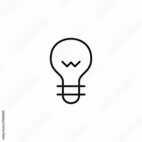 light bulb icon sign vector