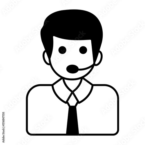 Customer Support Glyph icons