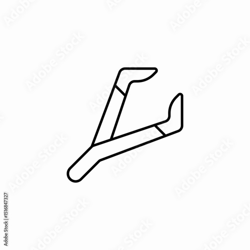 tweezers pincers icon sign vector
