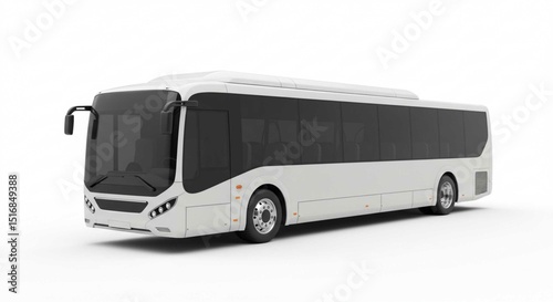 bus isolated on white
