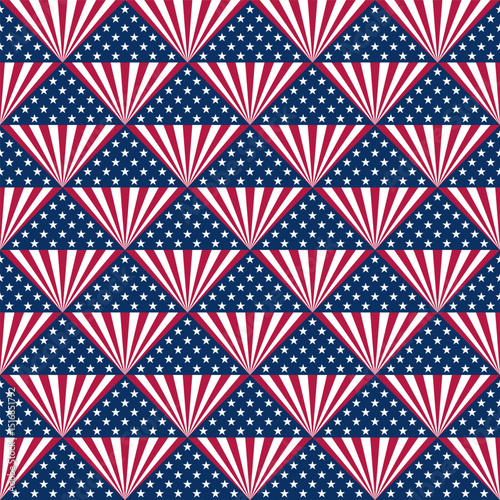 american flag pattern. geometric background. vector illustration
