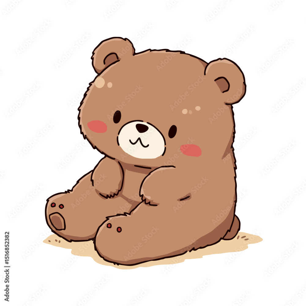 Cute Baby Brown Bear Clipart 07 Cute Baby Brown Bear Clipart 07