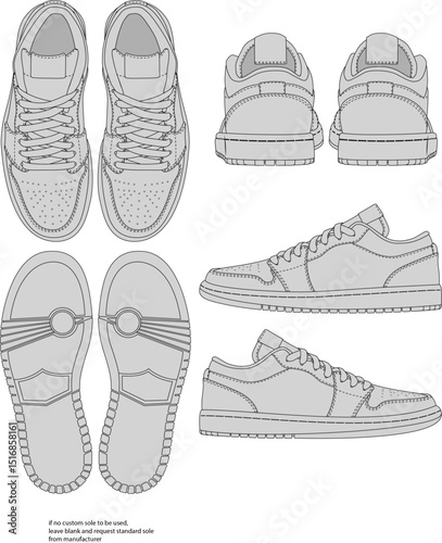 Hand-drawn line drawing vector illustrations of trendy and classic sports shoes,AF1,Jordan,Dunk,Oldskool,Rubber Slides,Classic