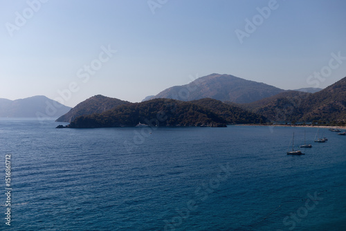 Fototapeta Naklejka Na Ścianę i Meble -  Oludeniz Beach And Blue Lagoon, Oludeniz beach is best beaches in Turkey