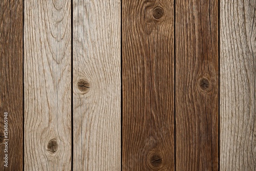 Wooden planks texture showing vertical wood boards of brown and light