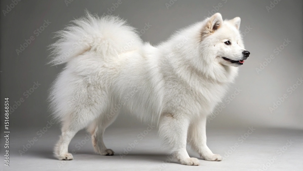 Obraz premium Eskimo Dog on studio background