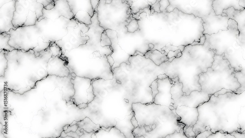 Foto Black and White Marble Texture - Classic Nero Marquina Style Stone Background