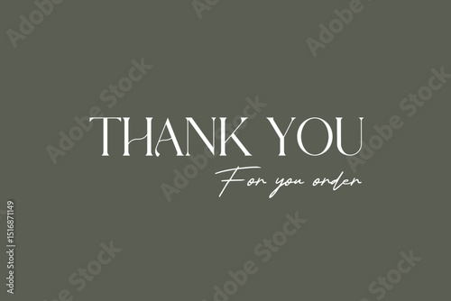 Minimalist Thank You Card Template – Clean Elegant Design – Printable Layout