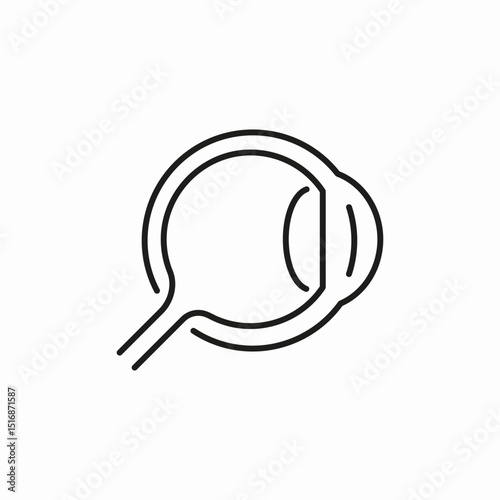 human eye inside icon sign vector