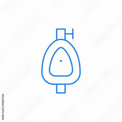 male urinal icon sign vector
