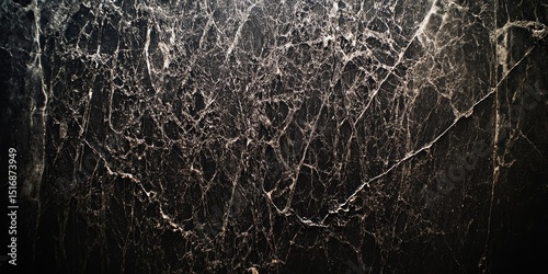 Dark, intricate spiderweb pattern on a dark background