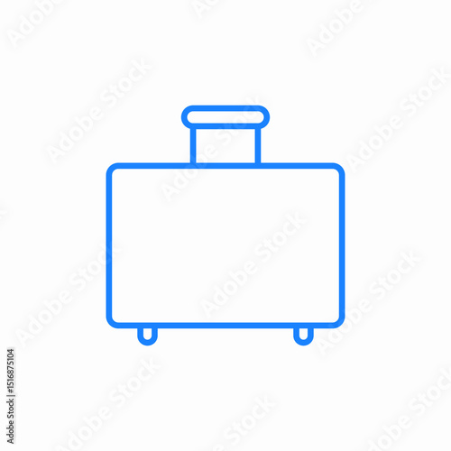 suitcase travel luggage icon sign vector