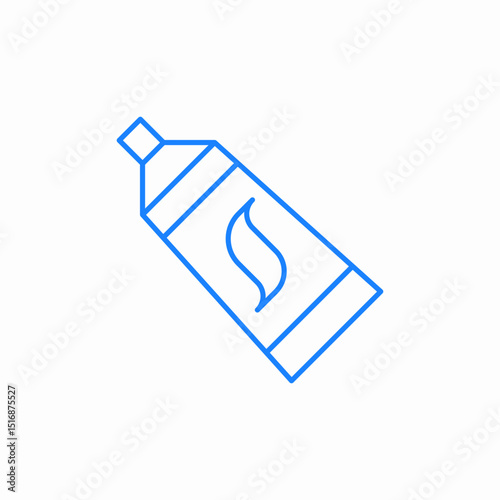 toothpaste tube icon icon sign vector