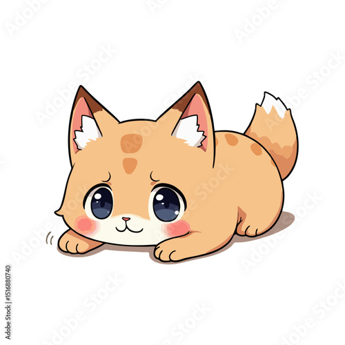 Cute Baby Caracal Clipart 10