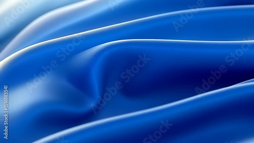 Wallpaper Mural Elegant blue silk waves animated background for corporate presentations and artistic projects Torontodigital.ca