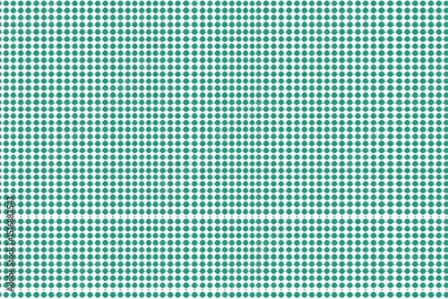 Teal circles on white background, repeating grid pattern