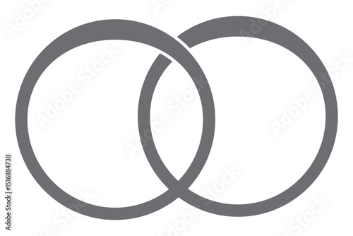 Wedding, marriage, love rings icon. Engagement rings, wedding ring vector illustration of love and marriage symbols, perfect for wedding invitations, romantic designs, and jewelry branding. 
