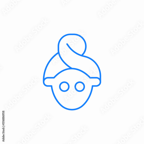 facial prosedure rest icon sign vector