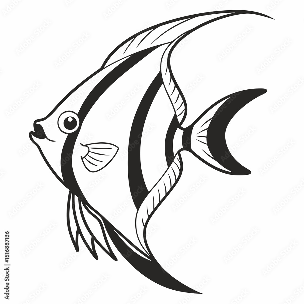 Obraz premium Fish background vector