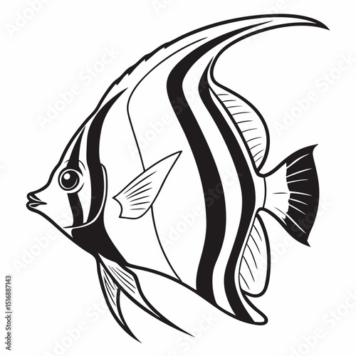 Fish background vector