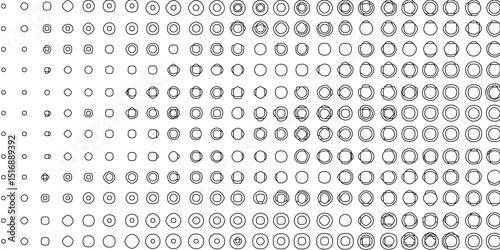 Seamless black and white grunge halftone pattern dot background texture overlay distress gradient pattern design, monochrome printing abstract halftone trendy defect overlay creative design texture.