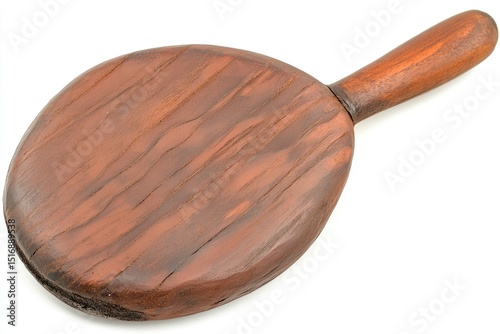 Wooden, round, hand-held utensil photo