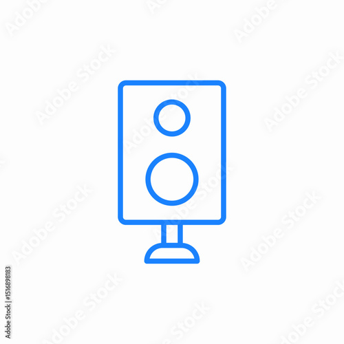 audio speaker icon sign vector