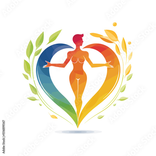 Fitness and health care logo
