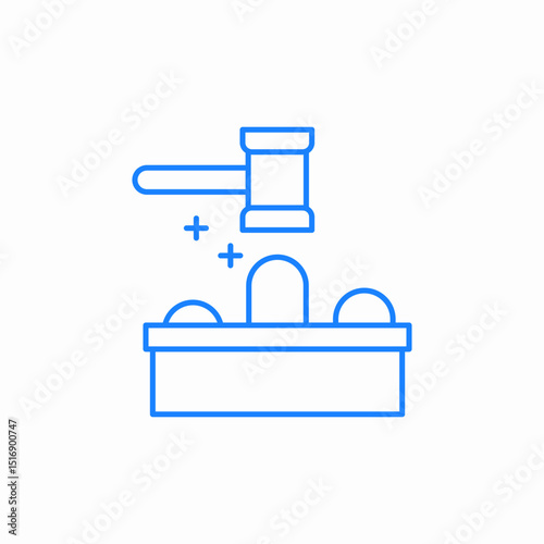gavel auction icon sign vector