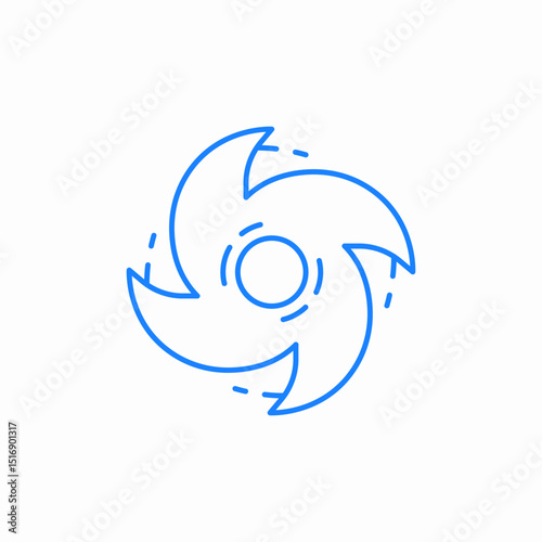 hurricane spin symbol icon sign vector