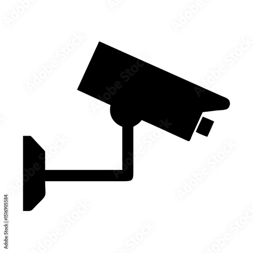 Security camera cctv surveillance system vector icon for safety and crime prevention use