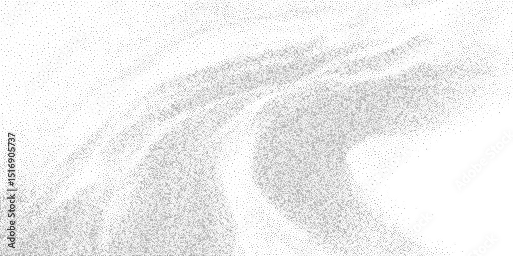 Retro grunge halftone texture with rough stippling and pixel distort effect. Abstract dot pattern forming messy pointillism look, ideal for vintage designs, faded backgrounds, grime elements, and ink 