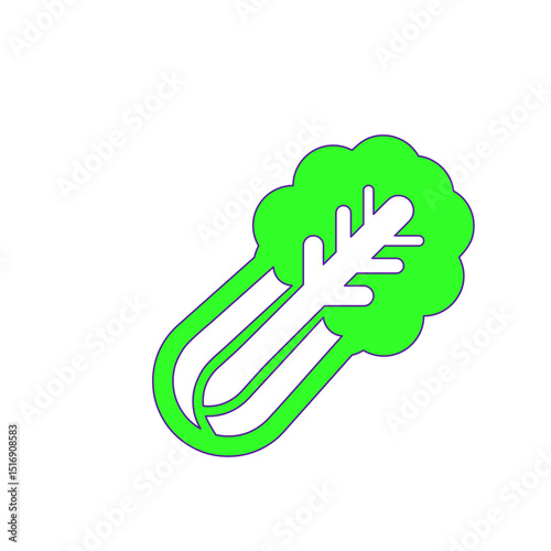 Celery Stalks: A Crisp and Refreshing Vegetable Icon