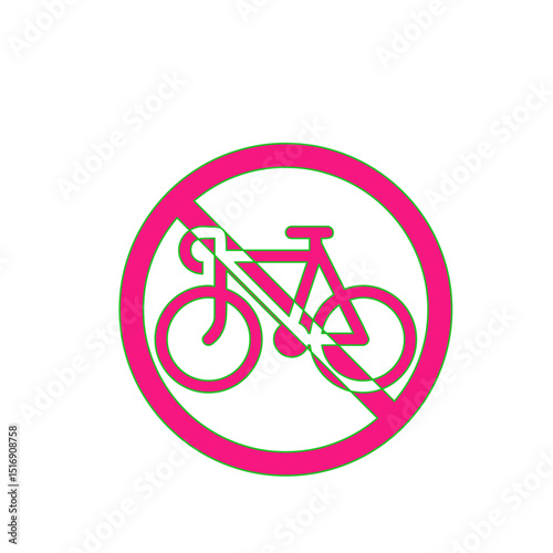 Prohibition Sign: No Bicycles Allowed in This Designated Area