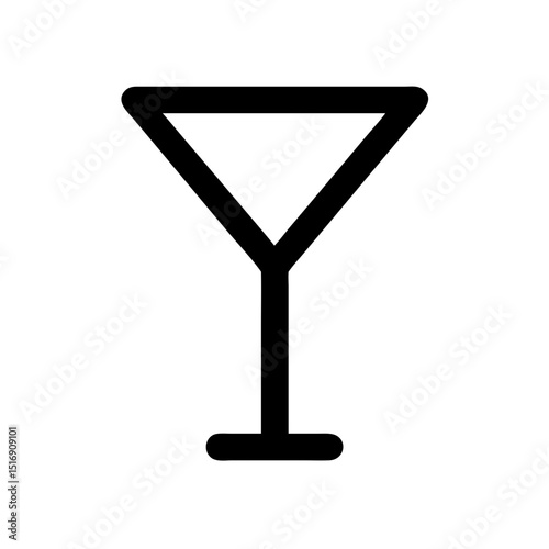 Martini glass cocktail drink beverage bar alcohol party celebration cheers vector icon graphic 90