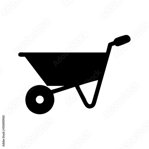 Wheelbarrow garden tool construction equipment farming agriculture gardening landscaping manual cart transport