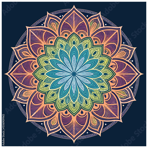 mandala, mandala design, mandala design idea, mandala design vector, mandala sample Isolated flower mandala in vector. Round line pattern. Vintage monochrome element for coloring pages and design